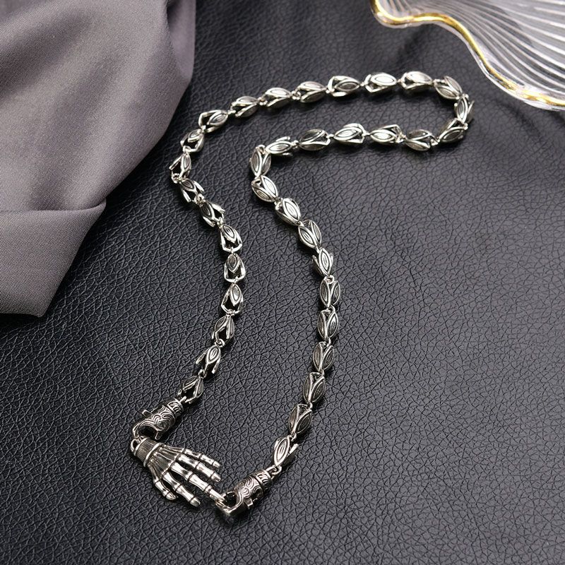 スケルトン ネックレス チョーカー 骸骨 髑髏 ドクロ スカル