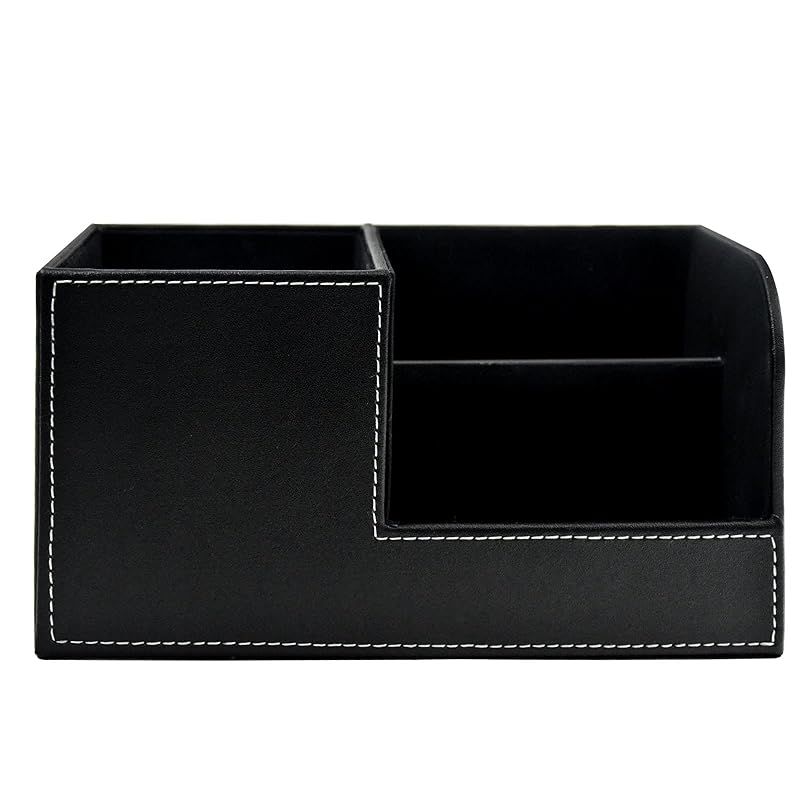 PUレザー デスクオーガナイザー ペン立て 卓上オーガナイザー ペン