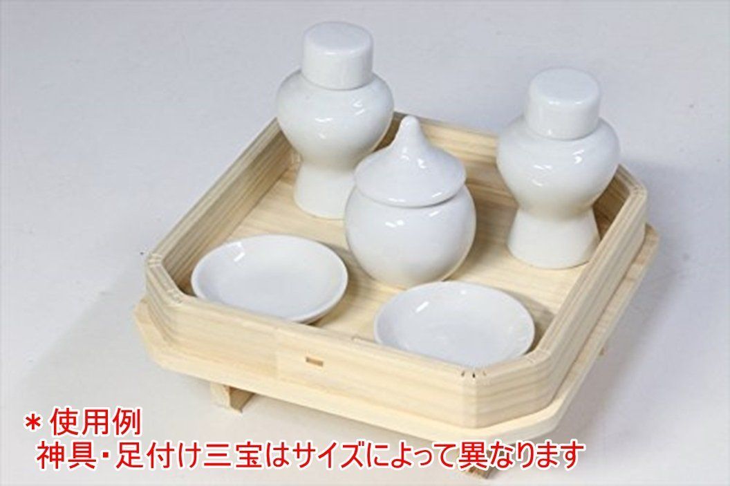 特価セール】ひのき足付き 三宝・三方 ５寸 内祭用 神棚用 国産 神饌 神具 ひのき足付き 三宝 Feteli（モアフェティ） ５号 幅  15.5 奥行 Moa 15.5 高さ 6.3cm - メルカリShops