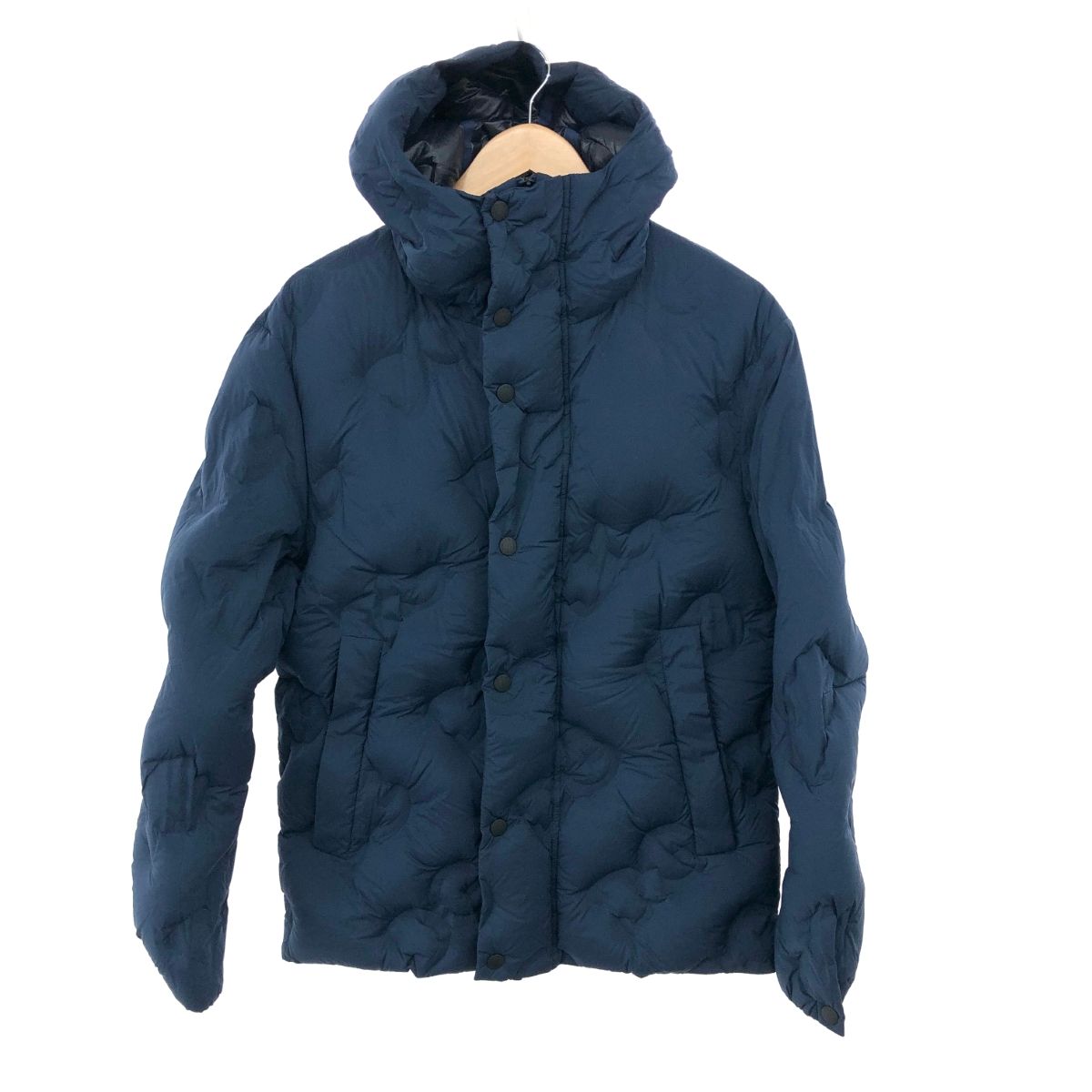 良好 DOLCE-GABBANA ドルチェ-ガッバーナ エンボスロゴ ダウンジャケット サイズ 44 D9VT0T DEU35 ネイビー メンズ 241005003808