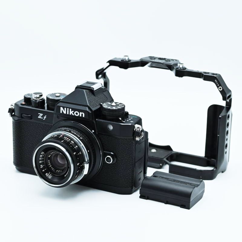 T04-t014 動作 済 Nikon ニコン Zf W-NIKKOR C 3.5cm F2.5 マウントアダプター SmallRig ケージサポート ショット数 4368