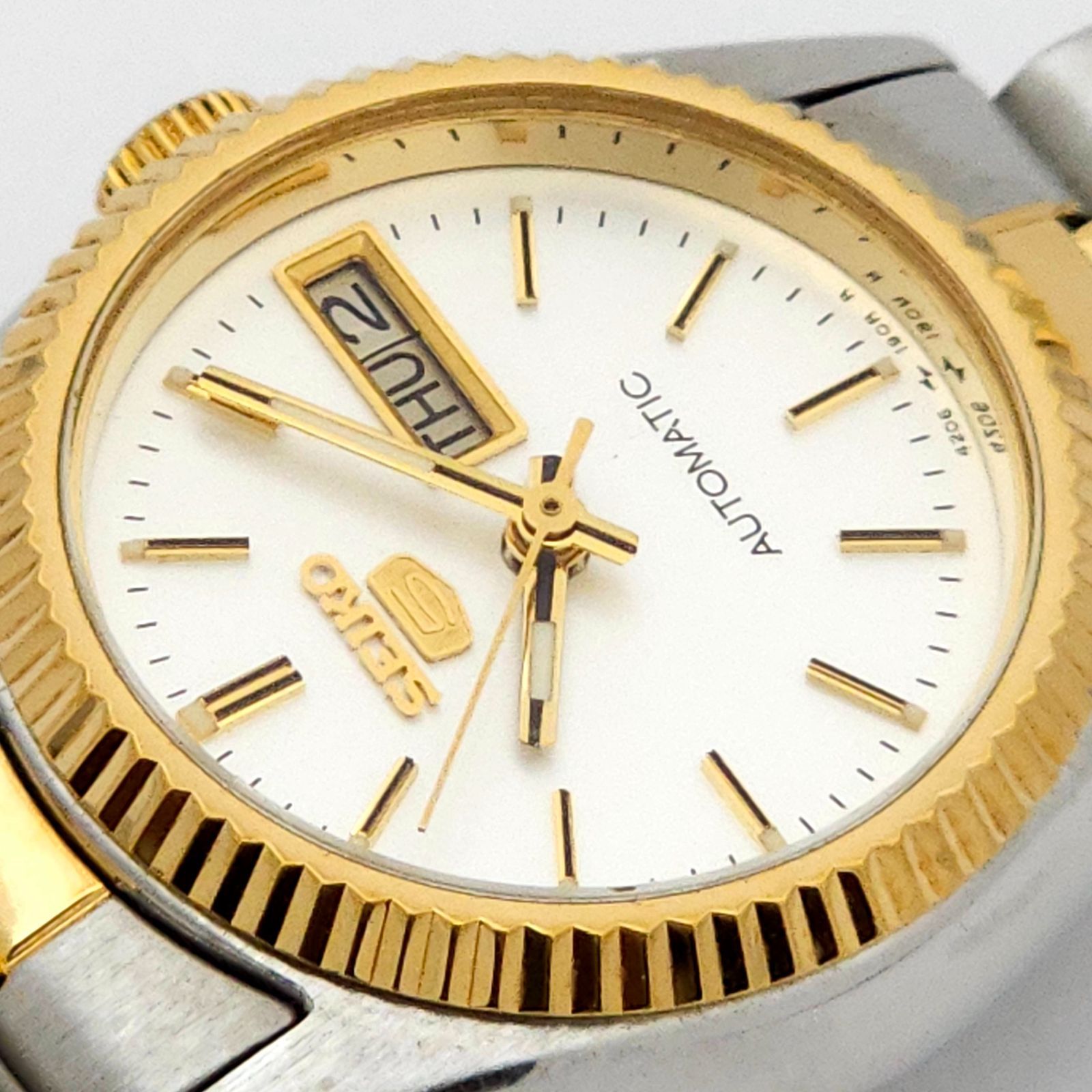SEIKO 5 オートマチック コンビ レディース 4206−0510自動巻 Seiko 5 4206-0510 Ladies – Studio Tokei