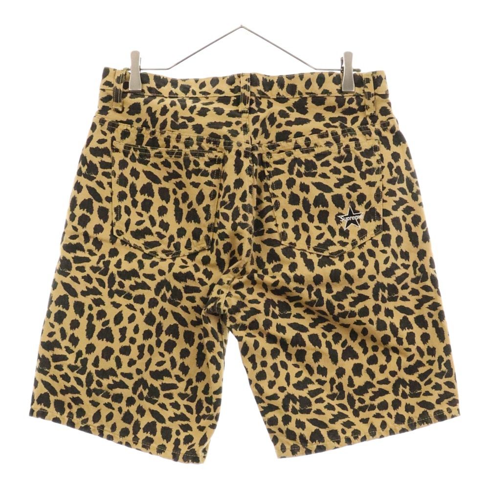 Supreme SS10 Leopard Camo Box Logo Field Shorts Olive size 32