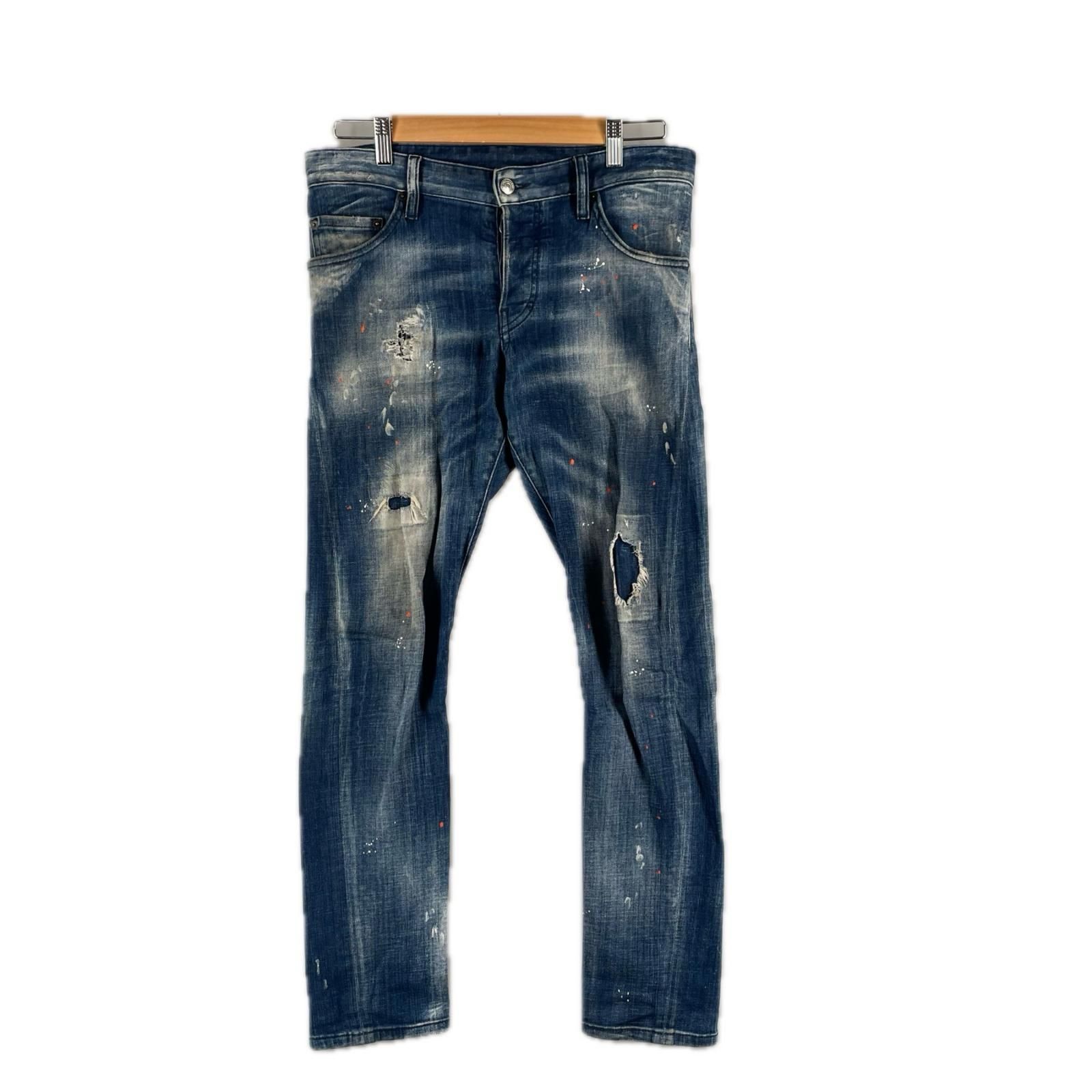 DSQUARED2 ディースクエアード メンズ デニムパンツ コットン ブルー 44
