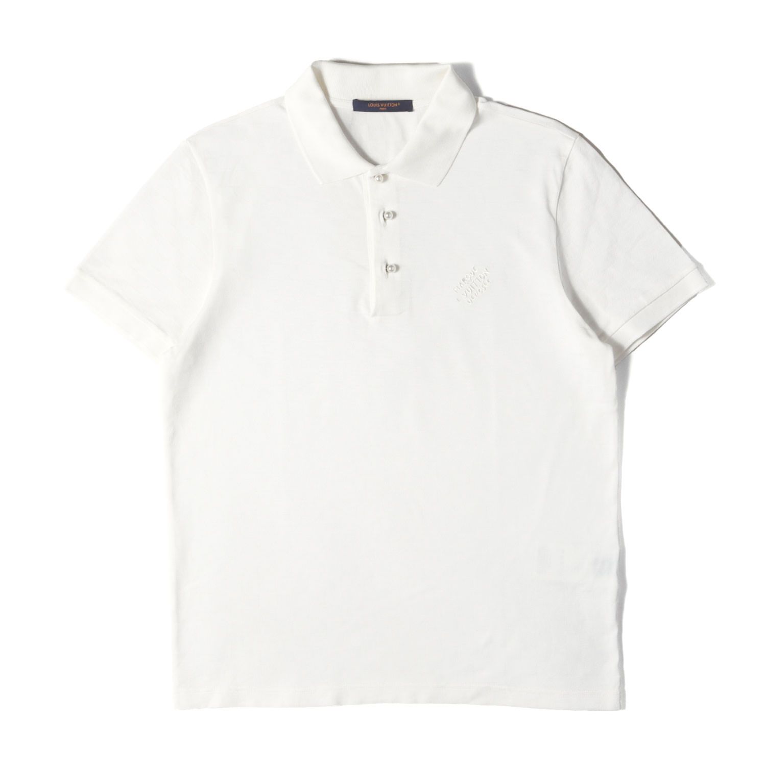 LOUIS VUITTON ルイヴィトン ポロシャツ ホワイト 白 サイズ:S