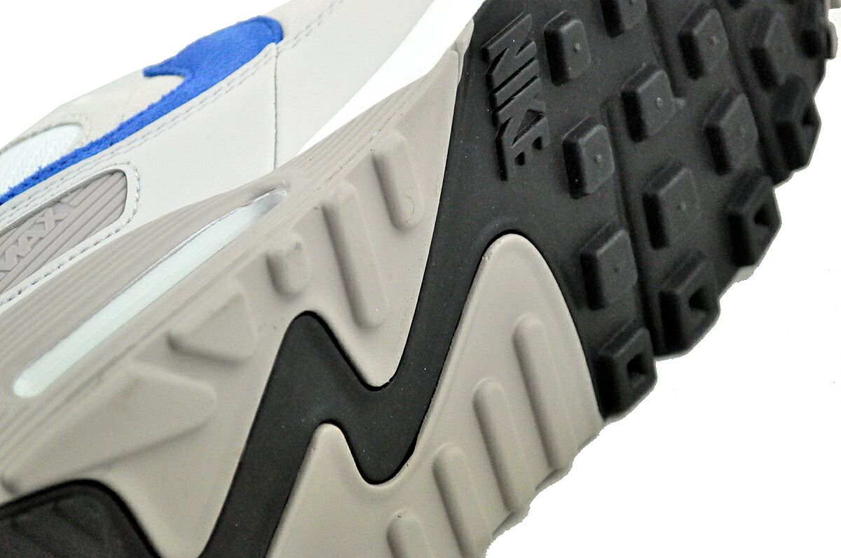 NIKE★ナイキエアマックス90 ホワイト/グレー/レーサーブルー ナイキ エア マックス 90 NIKE AIR MAX 90 ホワイト/カレッジ