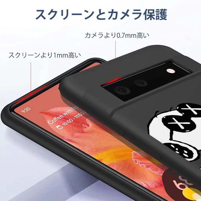 Google Pixel 6A ケース スヌーピー スマホケース カバー ピクセル6a ケース tpu 耐衝撃 シリコン 衝撃吸収 可愛い (Google Pixel 6A)