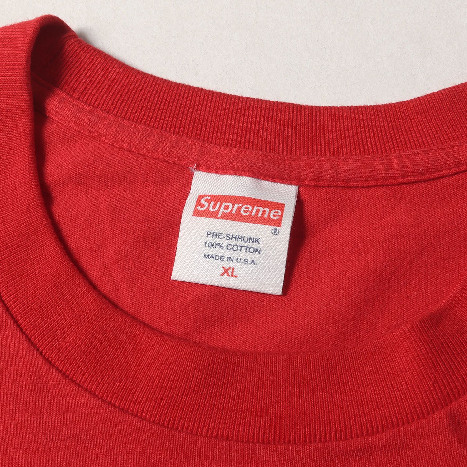 Supreme 長袖カットソー XL レッド