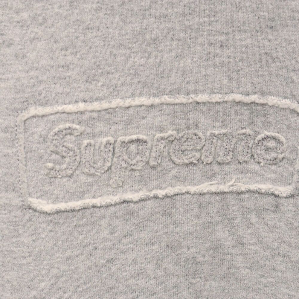 SUPREME (シュプリーム) 20SS Cutout Logo Crewneck カットアウト ボックス ロゴ クルーネック スウェット  トレーナー グレー