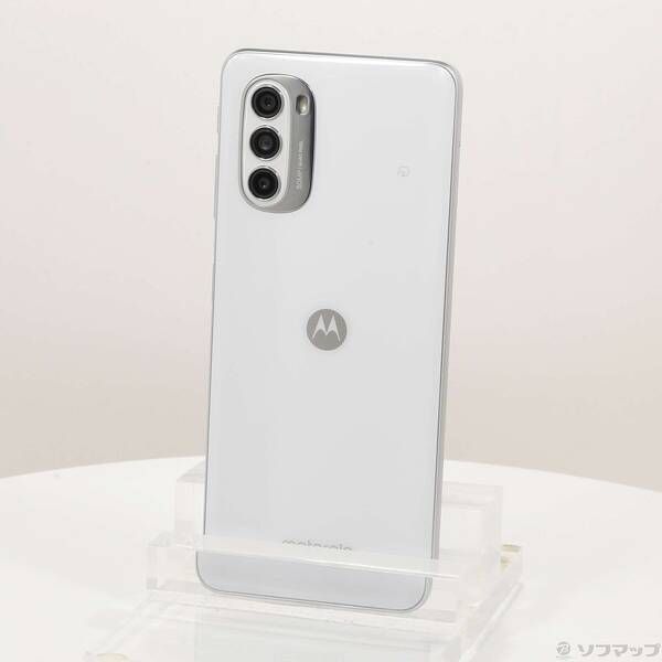 中古品〕 moto g52j 5G 128GB パールホワイト PATM0001JP SIM