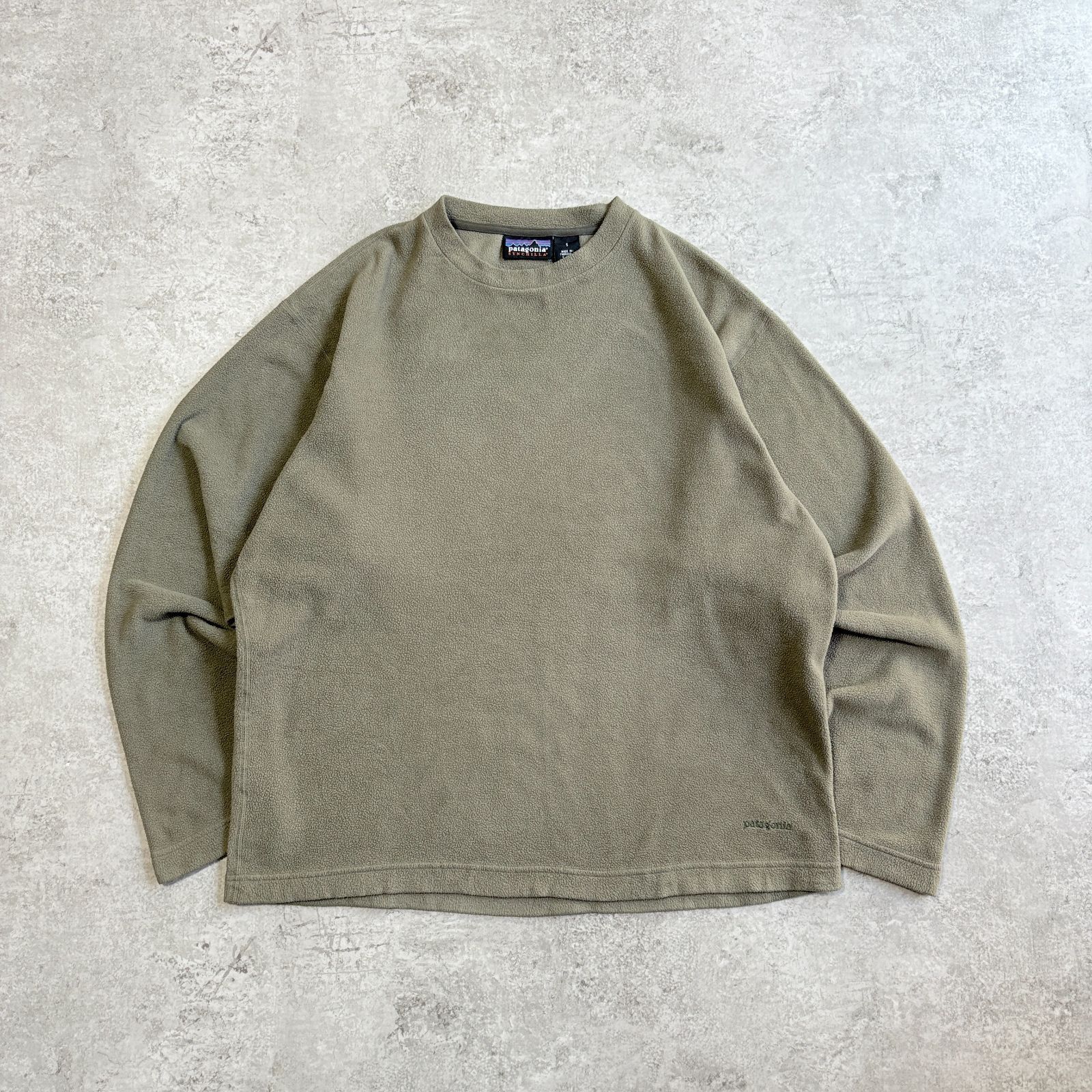 00s 2001年 USA製 patagonia micro D-luxe crew【 khaki 】 ② 