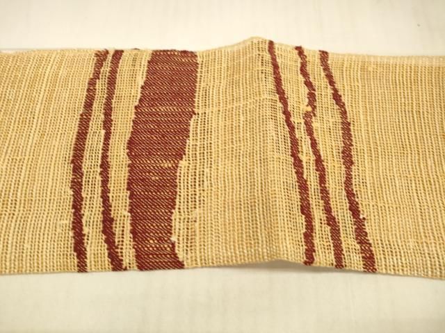 平和屋着物＊夏物 八寸名古屋帯 抽象文様 正絹 逸品 DAAU8428cm
