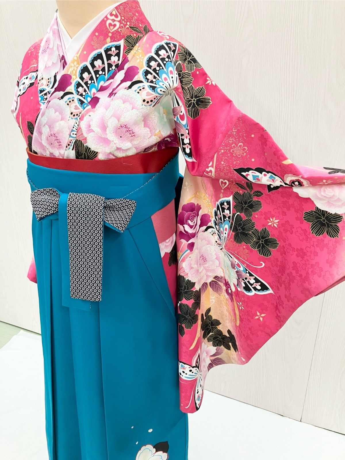 ストライプ長襦袢 単衣 居敷当てあり トールサイズ 居敷当 紗 長襦袢用