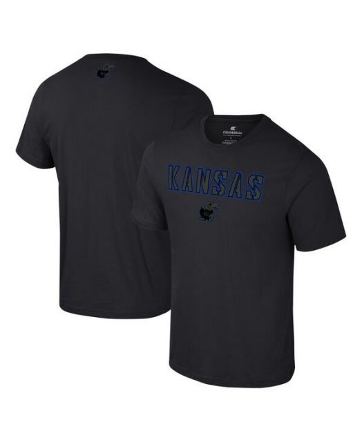 【送料無料】 コロシアム メンズ Tシャツ トップス Men's Black Kansas Jayhawks Color Pop Active Blend T-Shirt Black
