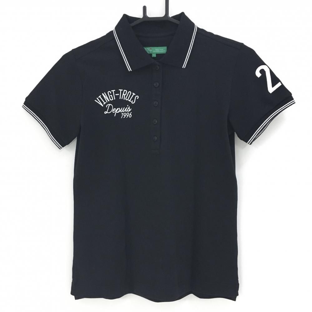 美品 ラッセルノ ポロシャツ 襟付き ゴルフウェア Tシャツ 黒 緑