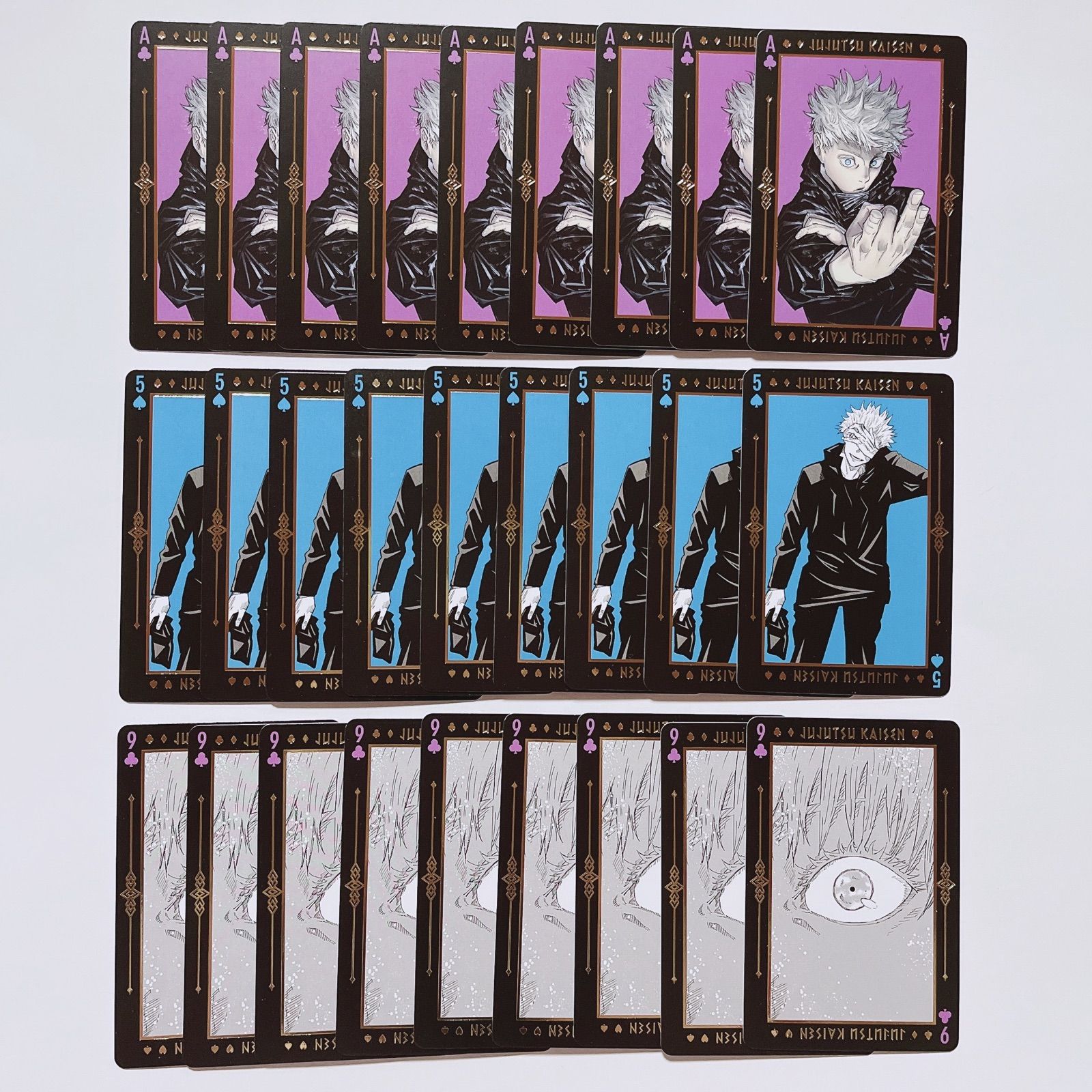 五条悟 トランプ カード ♤K 箔押し 呪術廻戦