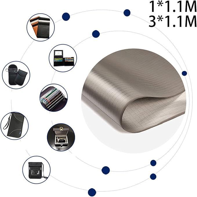 電磁波遮断 防護布 導電性銅箔 抗放射線 電磁波干渉防止シート RFID 遮断生地 防護布 携帯電話電磁波対策 銅導電性シールド布, 電磁波 シールド防護布  導電性銅布 周波数を遮断 放射線防護 電子レンジ 電磁波防止 周波数を遮断 電磁波 カット 裏地の帽子、服、 電磁波遮断 ... 電磁波対策 防護布 5g wifi 高周波電磁波 遮断 RFID 導電布 電磁波防止シートす 携帯電話電磁波対策 電磁波遮断シート,