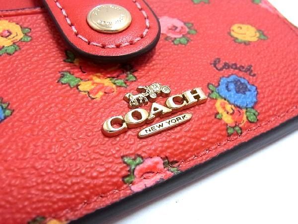 □新品□未使用□ COACH コーチ C9933 PVC フラワー 花柄 キーリング