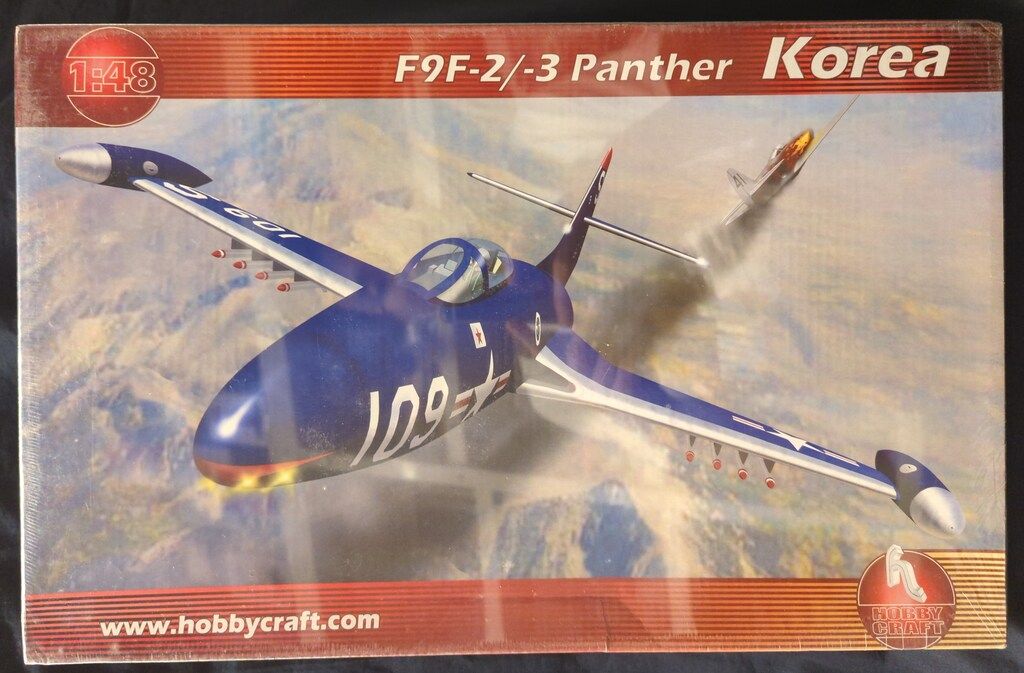 1/48 F9F-2/-3 Panther Korea プラモデル(HC1421) HOBBY CRAFT(ホビークラフト) 中古即納』{PTM} 1/48 F9F-2/-3 Panther Korea プラモデル