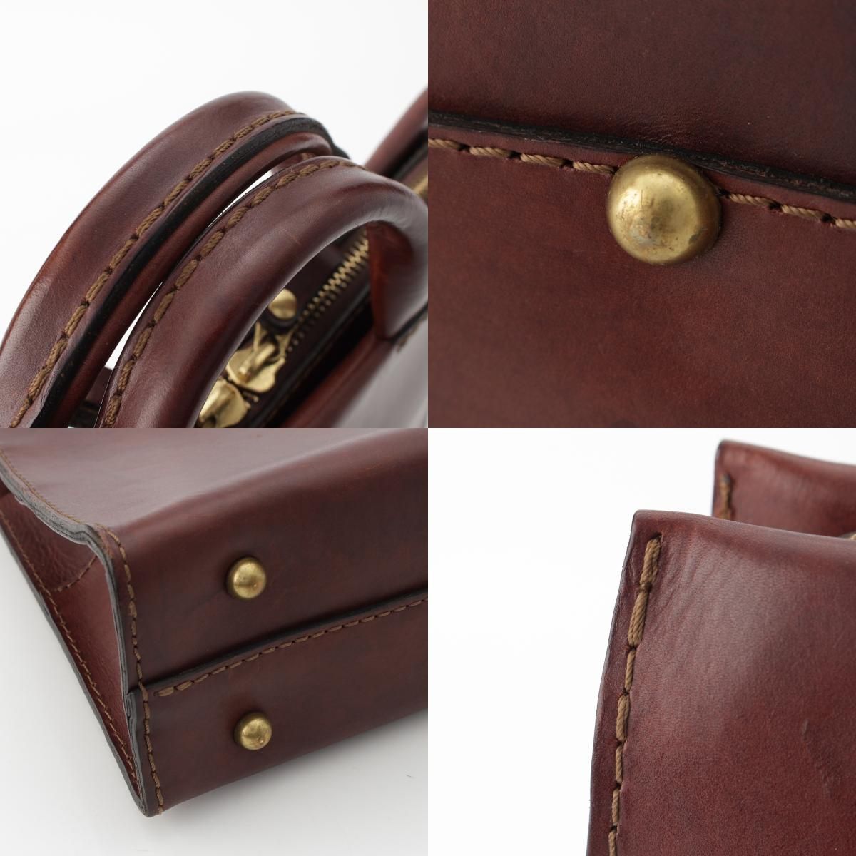 HERZ ビジネスバッグ ブラウン レザー 良品✨ HERZ BW-57 ビジネス