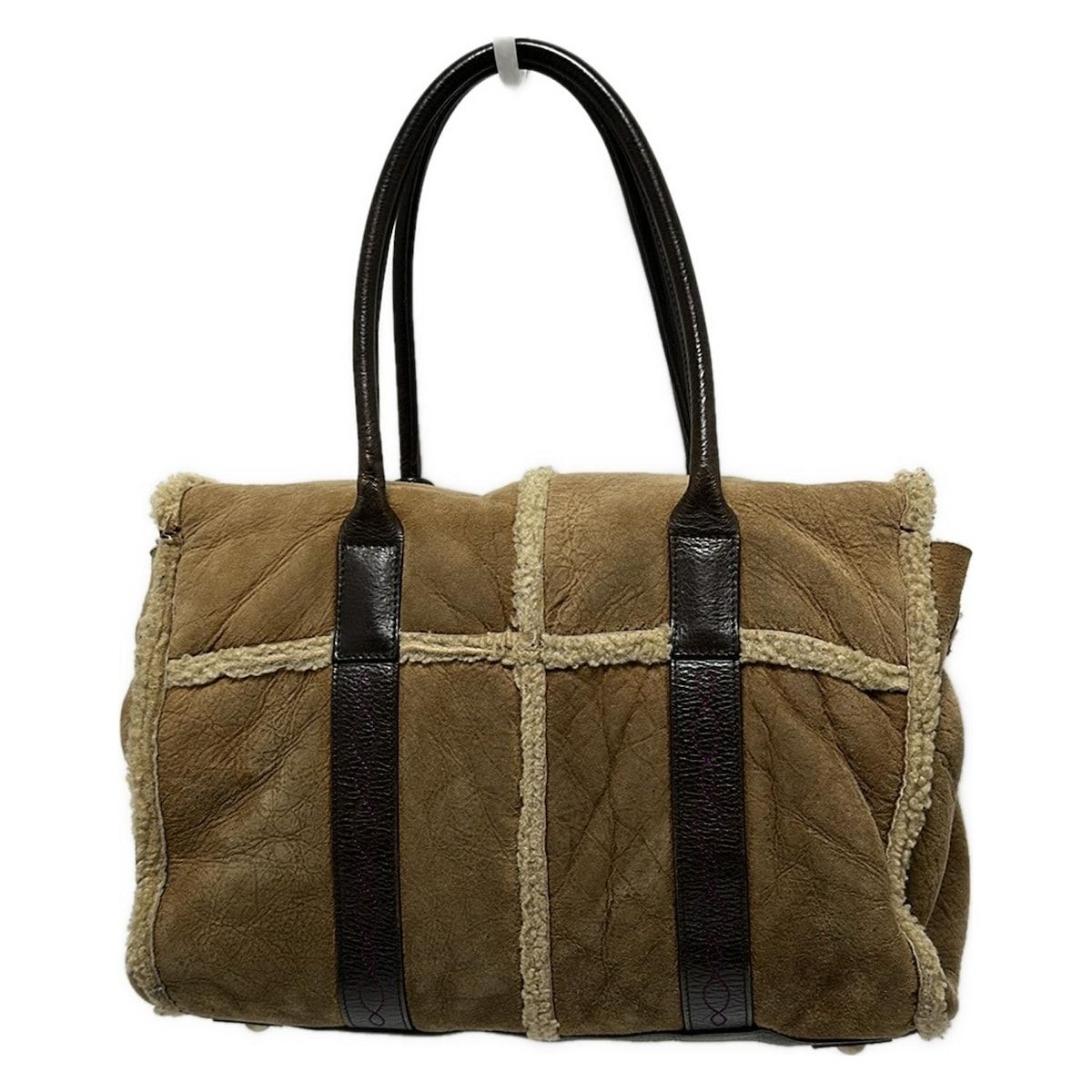 マルベリーmulberryブラウンレザーショルダーバッグドロシー - 1円