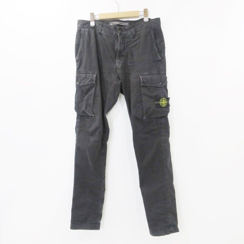 【姫路東店】 中古 STONE ISLAND | ストーンアイランド 国内正規品 カーゴパンツ BRUSHED COTTON CANVAS OLD EFFECT CARGO PANTS 7215318WA サイズ:W:31 【108】