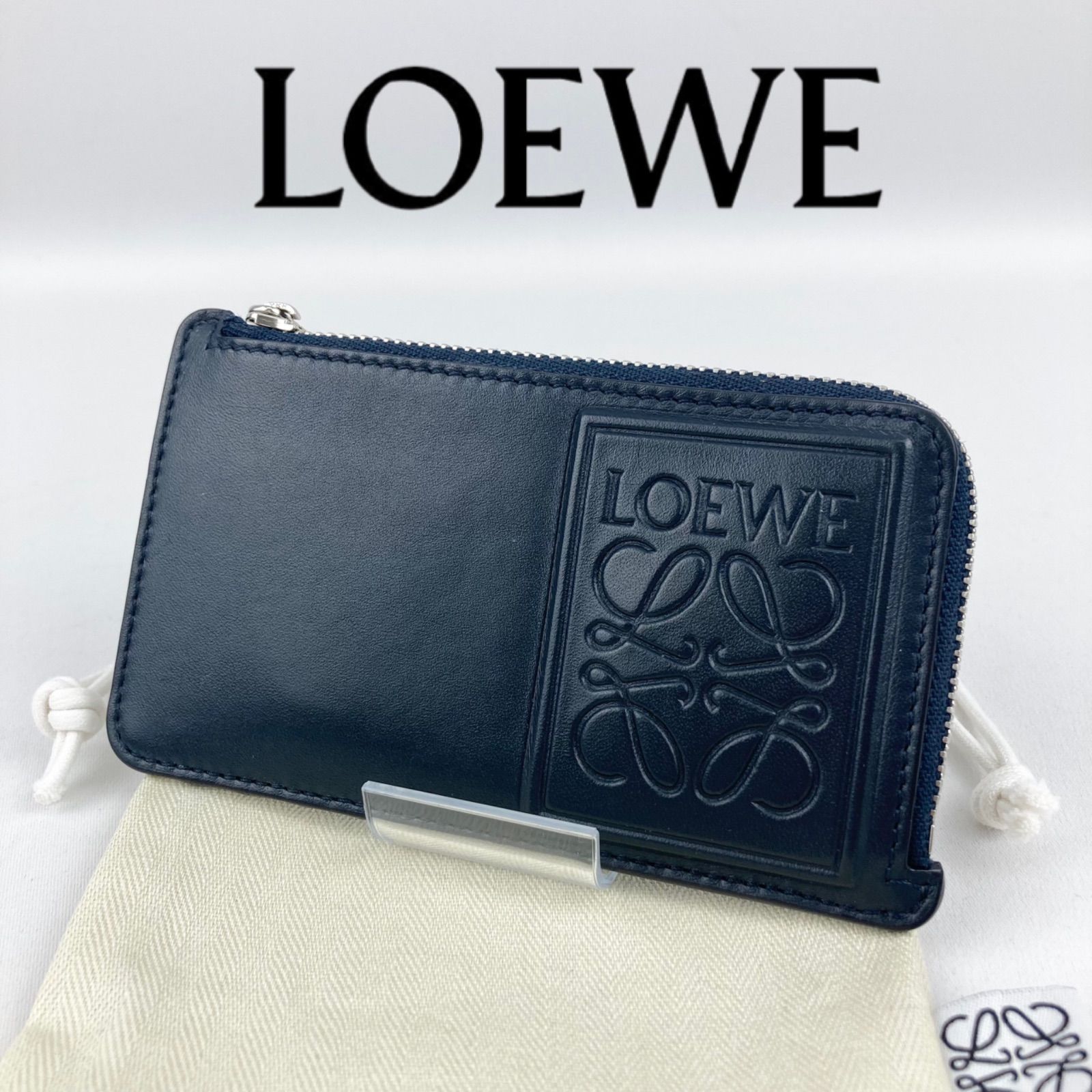 LOEWE コインカードホルダー 新作 カードケース コインケース 紫 パープル LOEWE コインカードホルダー 新作 カードケース コインケース 紫