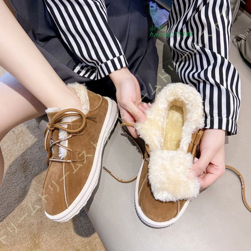 モカシンローファー スリッポン レディース ムートンブーツ ファー付き りぼん 防寒 あったか スノー冬用 裹起毛 防寒 雪靴 保温 可愛い hax5a275346 KIN-KAAI_COM