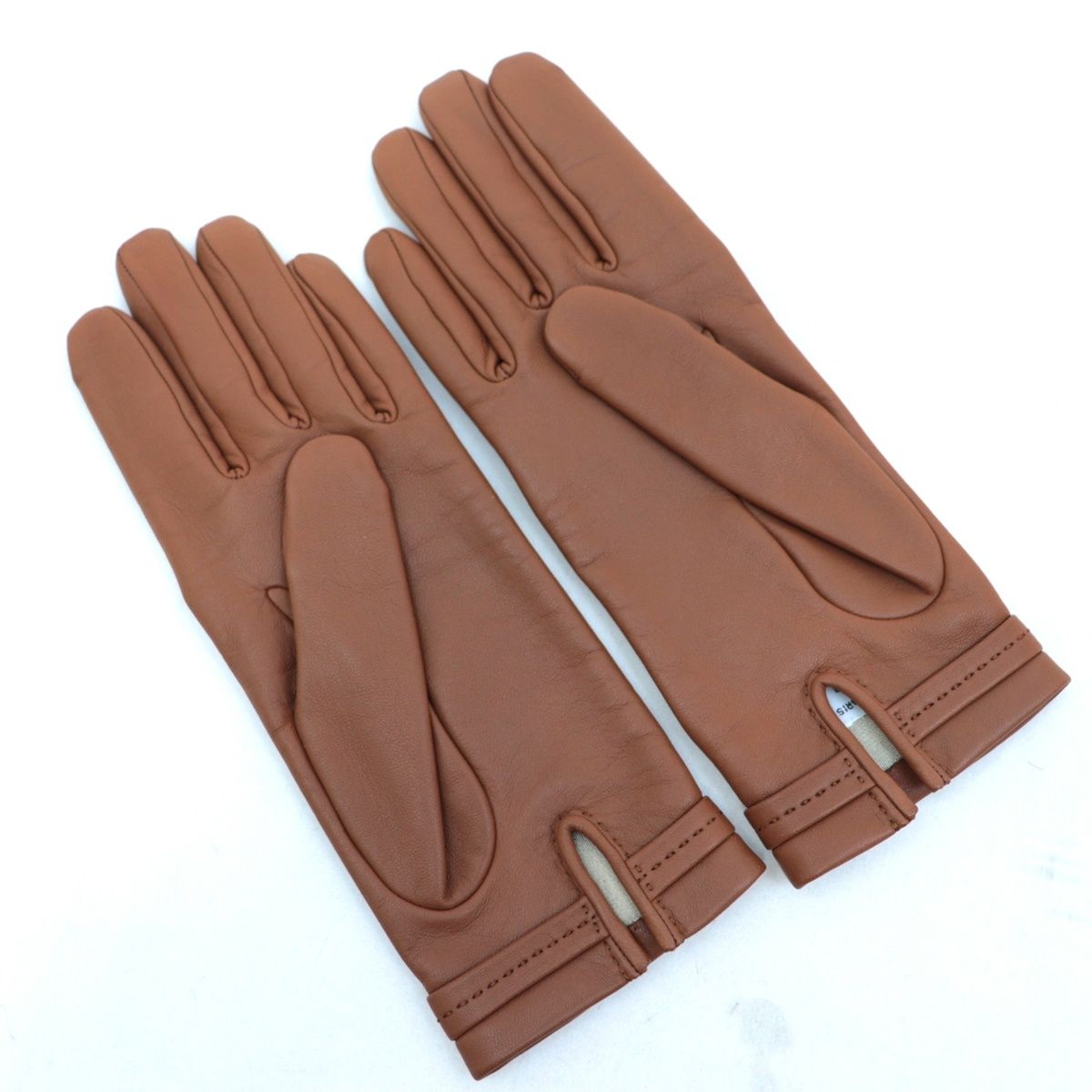 高級ラムスキン 】 エルメス 手袋 レザーグローブ Hロゴ ゴールド金具