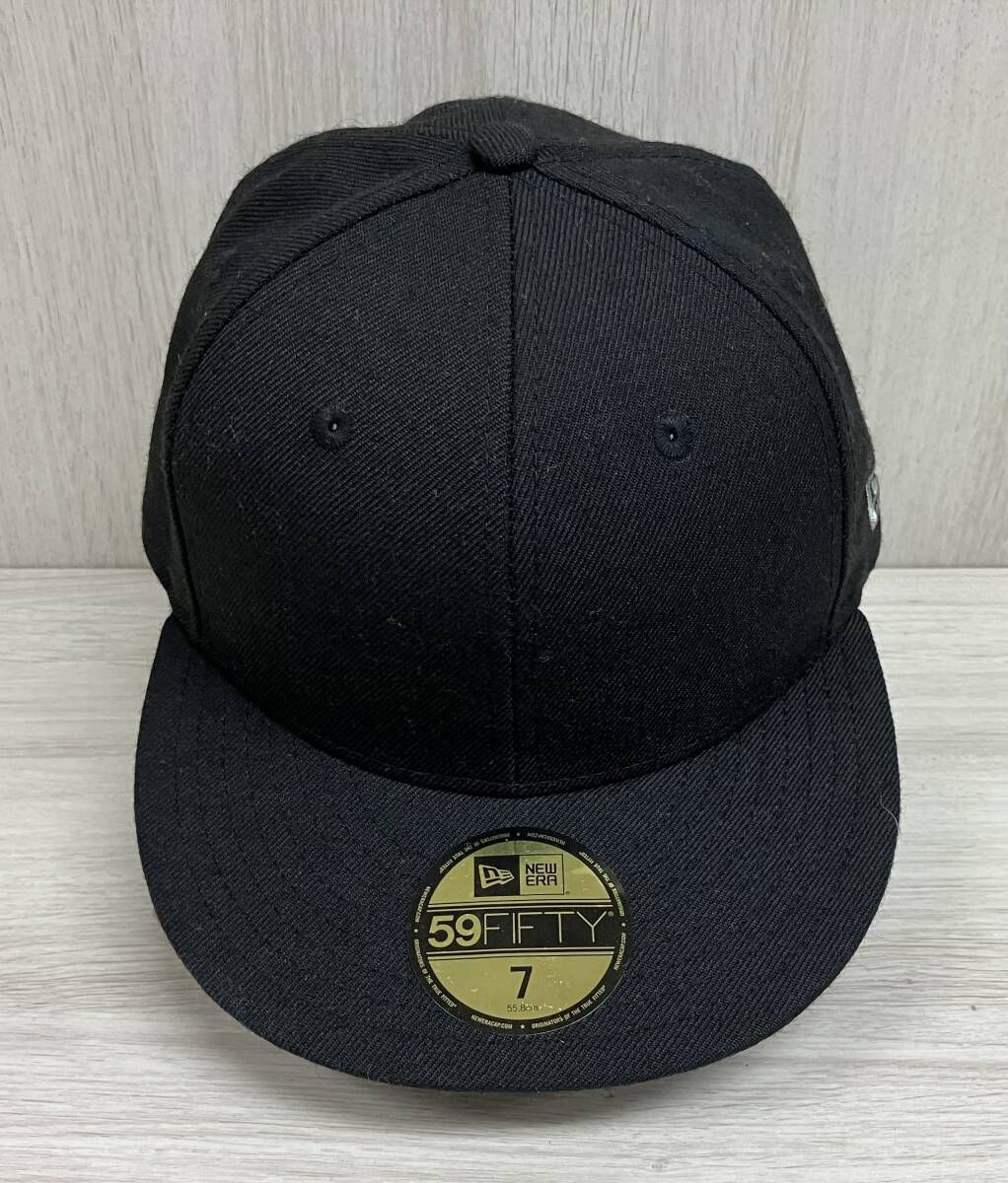 NEW ERA × Yohji Yamamoto キャップ 59FIFTY メンズ 7 55.8cm ニューエラ ヨウジヤマモト コラボ 帽子 ブラック タグ付 ウール