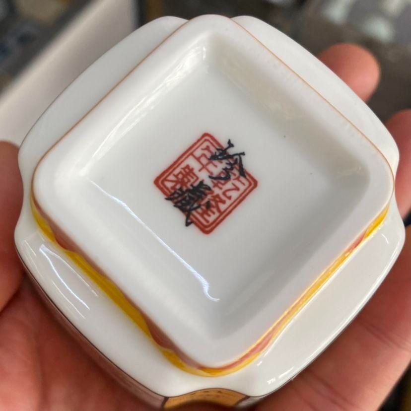 中国茶器 琺瑯彩龍鳳茶杯 カップル杯 主人杯 四方杯 新品未使用 中国茶器 琺瑯彩龍鳳茶杯 カップル杯 主人杯 四方杯 新品未使用