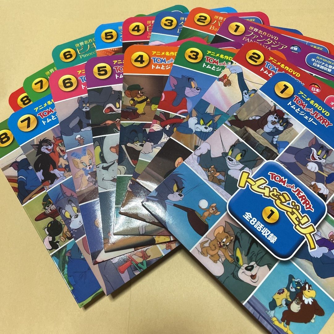 トムとジェリーDVD8枚とディズニーDVD8枚 - メルカリ