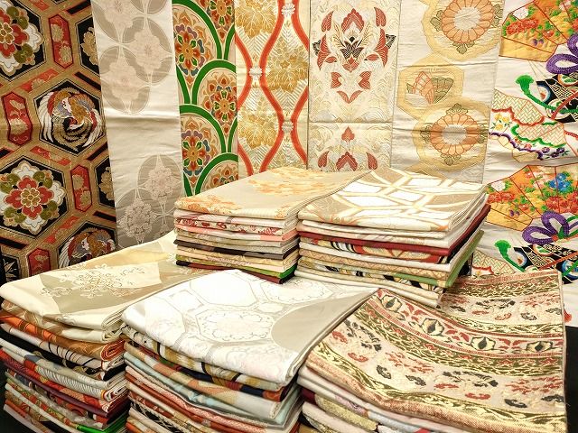 平和屋本店□袋帯 西陣 まとめて100点 鳳凰 蝶 更紗 花柄 七宝 宝相華