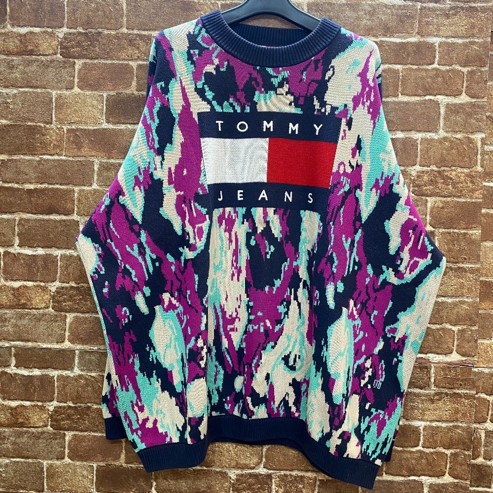 03w07018 Tommy JEANS トミージーンズ カモフラージュ ジャガード 
