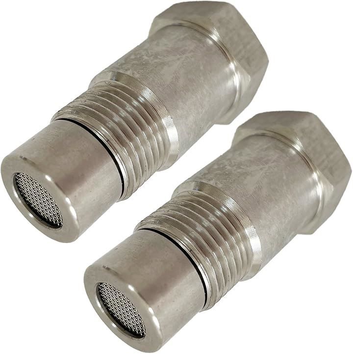 ＭＯＮＯＳＴＯＲＥ MONOSTORE 汎用 酸素センサーアダプター プラグ スペーサー ステンレス コネクター 自動車 車用 O2 M18 X 1.5 2個