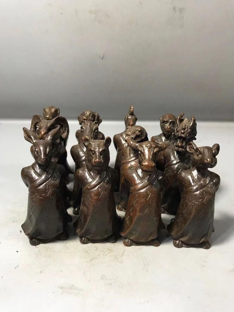 十二支 茶台 香挿  縁起物 工芸品  美術品  置物 十二支 茶台 香挿 縁起物 工芸品 美術品 置物