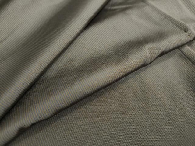 平和屋着物●男性 江戸小紋 万筋 青褐色×朽葉色 キングサイズ 正絹 DAAY5269ud