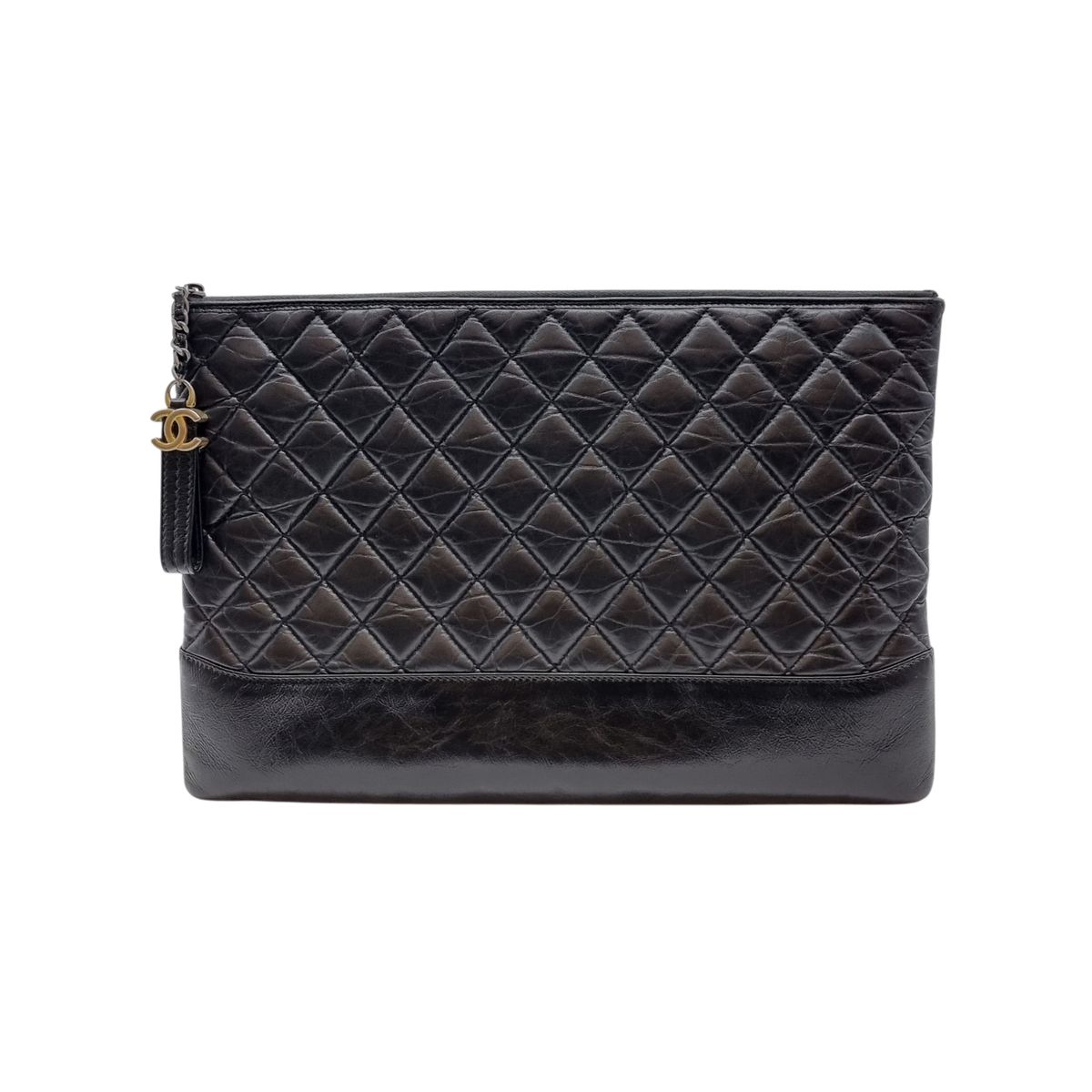 ラージ CHANEL シャネル クラッチバッグ ヴィンテージ カーフスキン クラッチバッグ CHB101512