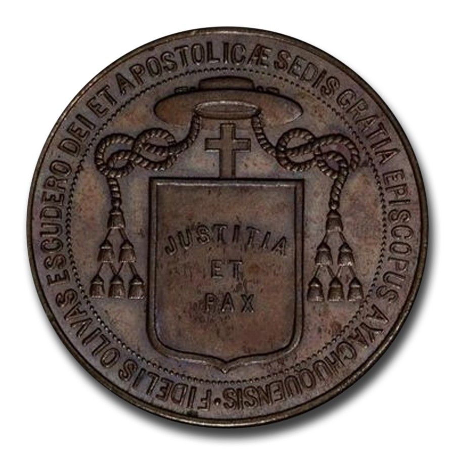 1900 Peru Bishop Medal MS-64 PCGS