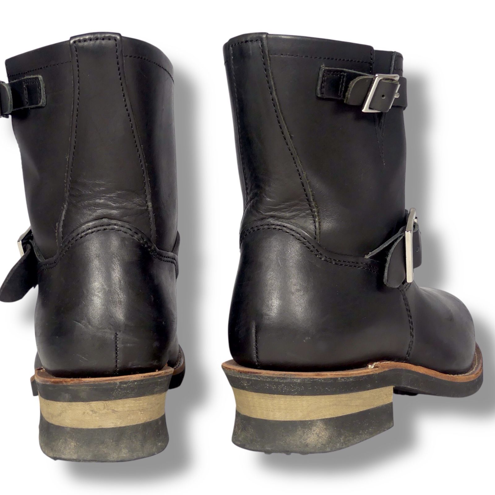 HAWKINS ホーキンス エンジニアブーツ 26.5 本革 ショート バイク