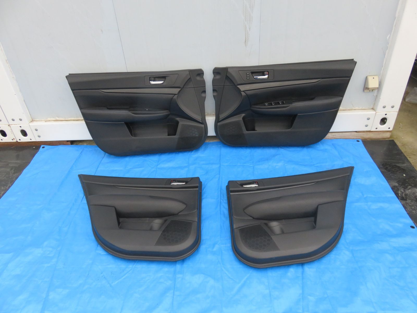 SFC2731 スバル レガシィ BM9 BMG BMM 純正 フロント リア ドアトリム 内張り パワーウインドウスイッチ 左右 前後 ４枚セット 左側 右側 リア 後