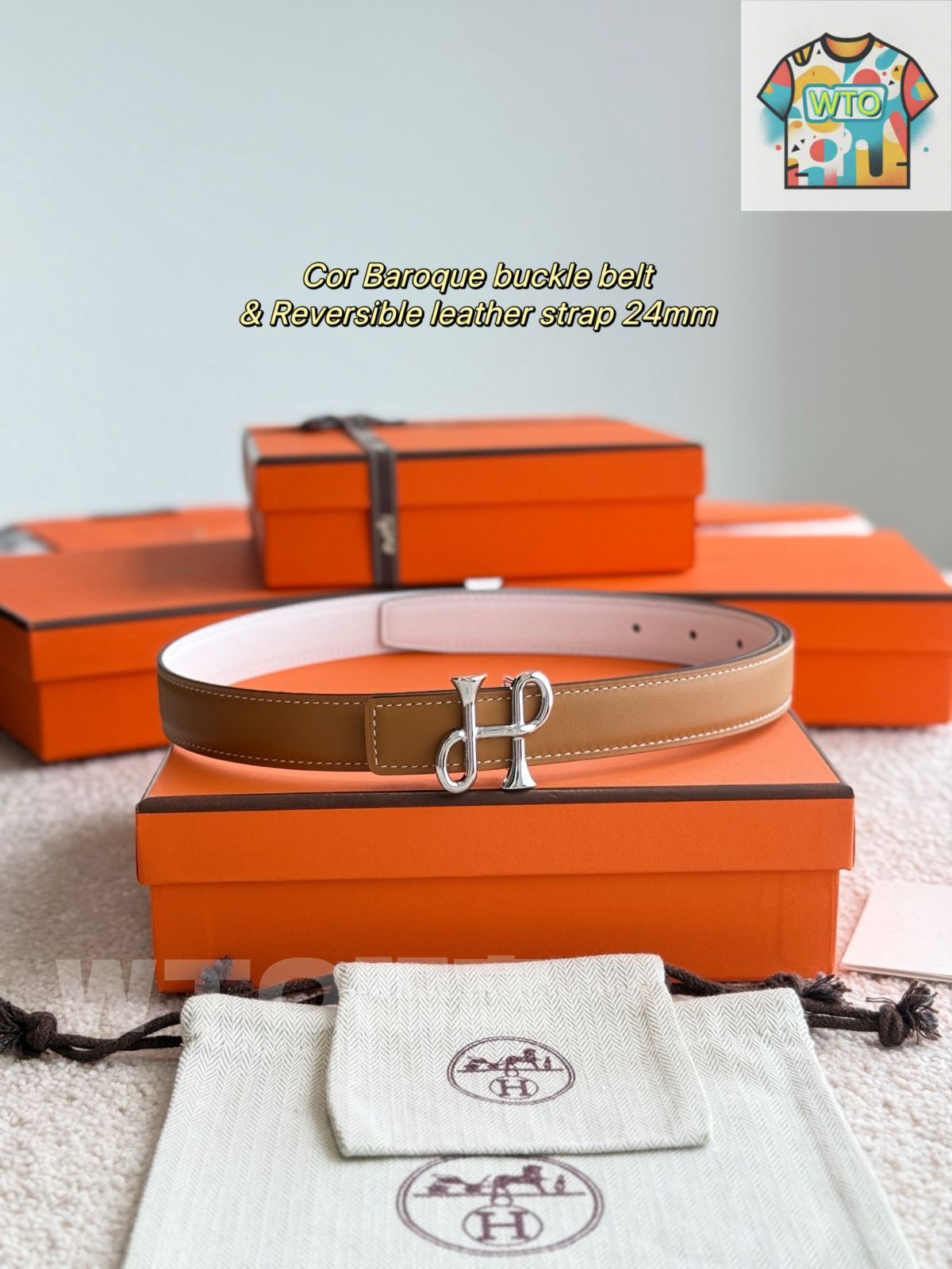 【シルエットが綺麗♪】HERMES★Cor Baroque ベルト Cor Baroque belt | Hermès Macau SAR