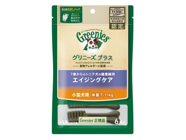 同梱不可 10個セット マースジャパンリミテッド グリニーズプラス エイジングケア 小型犬用 体重7～11kg 6本入り