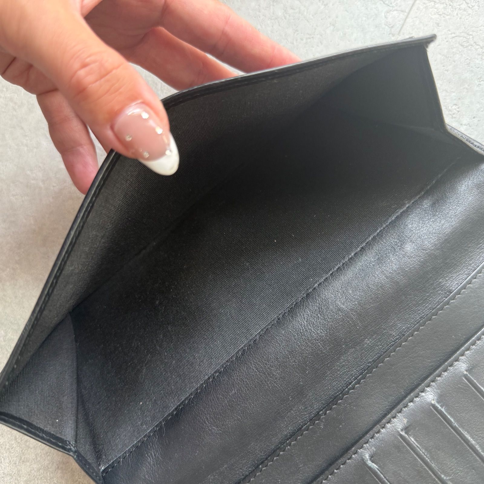 CHANEL シャネル ビコローレ ココマーク 二つ折り長財布 Wホック