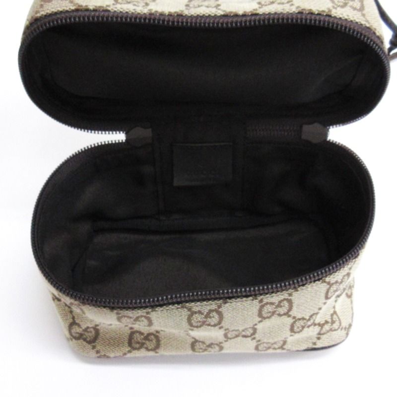 グッチ GUCCI GGキャンバス 巾着 ポーチ ミニハンドバッグ ドロー
