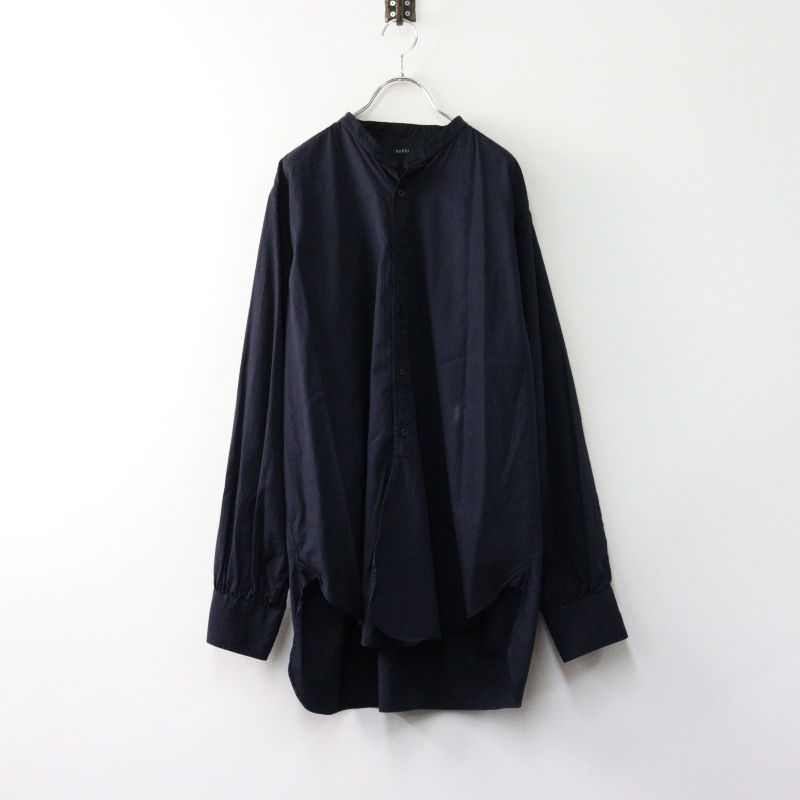 Archive GUCCI by Tom Ford Hem Design Stripe Shirt 42|navy グッチ トムフォード期 2400014436341
