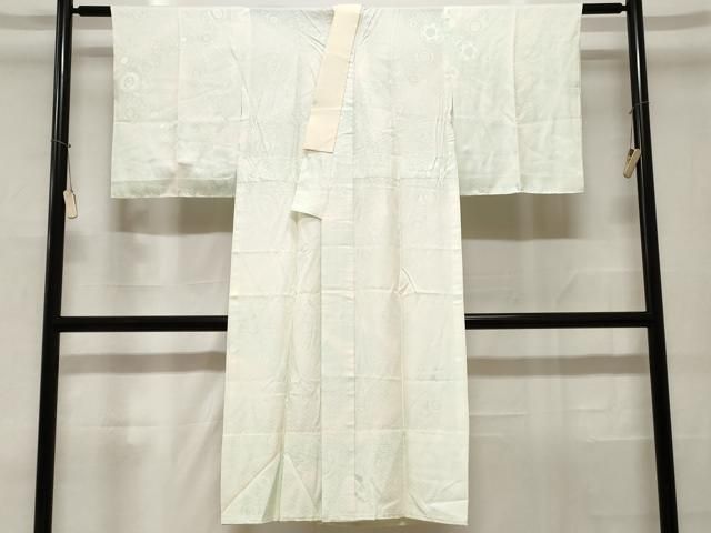 平和屋着物○長襦袢 無双仕立て 麻の葉市松文 暈し染め 正絹 逸品 未