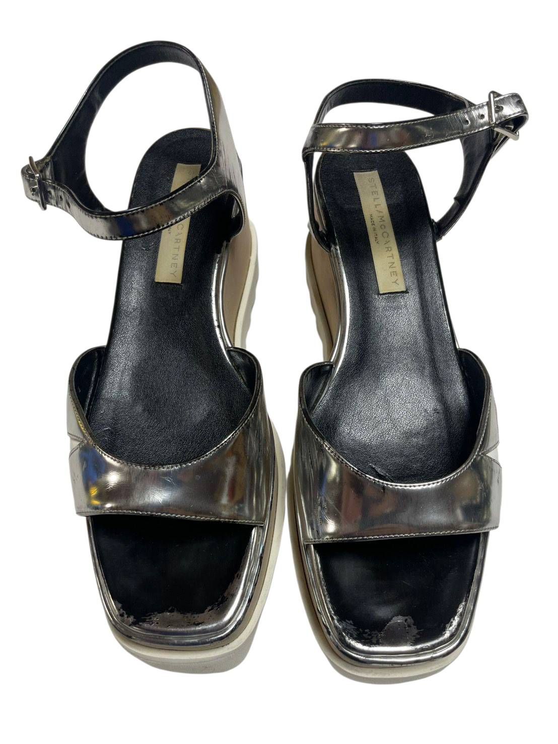 海*→様 良品✨ステラマッカートニー エリス ファブリック サンダル 厚底 N0537】ステラマッカートニー Stella McCartney エリス サンダル