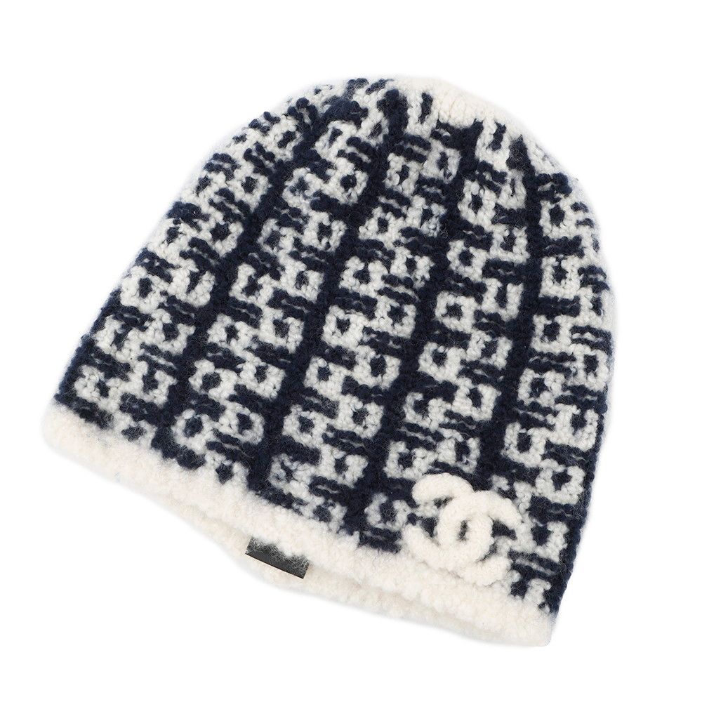シャネル ニット帽 ココマーク カシミヤ CHANEL 帽子 - メルカリ