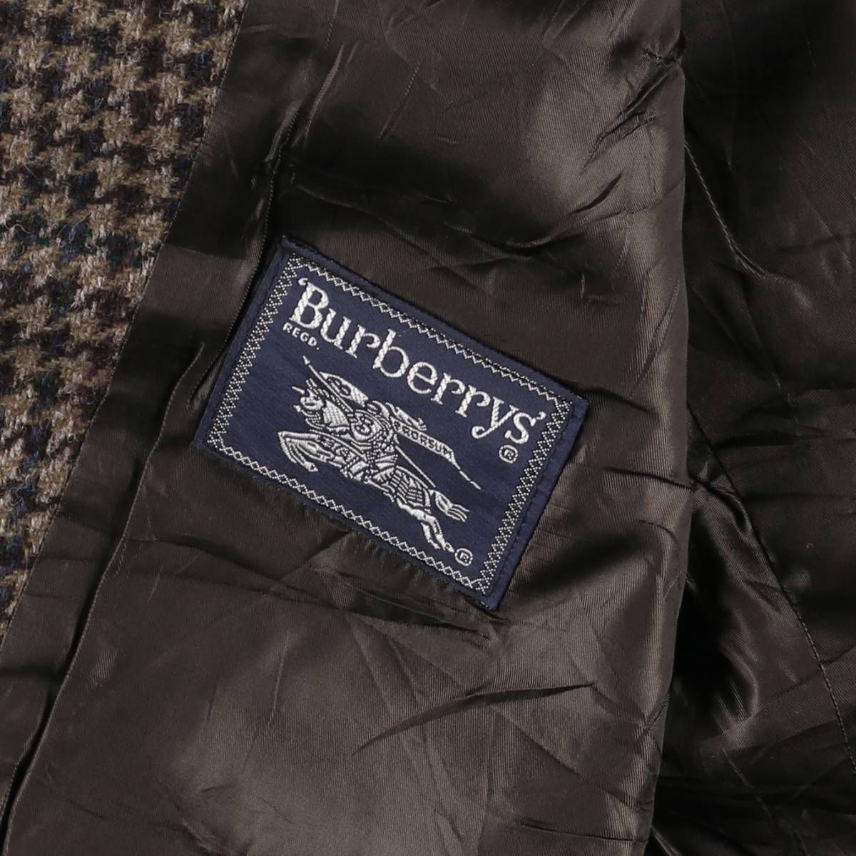 古着 バーバリー Burberry's 千鳥格子柄 ウールテーラード 古着 バーバリー Burberry's 千鳥格子柄 ウールテーラード